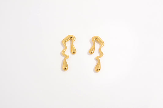 GoldenWave Earrings