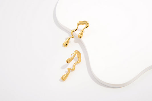 GoldenWave Earrings