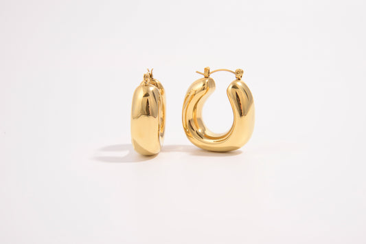 Bold Crescent Hoops