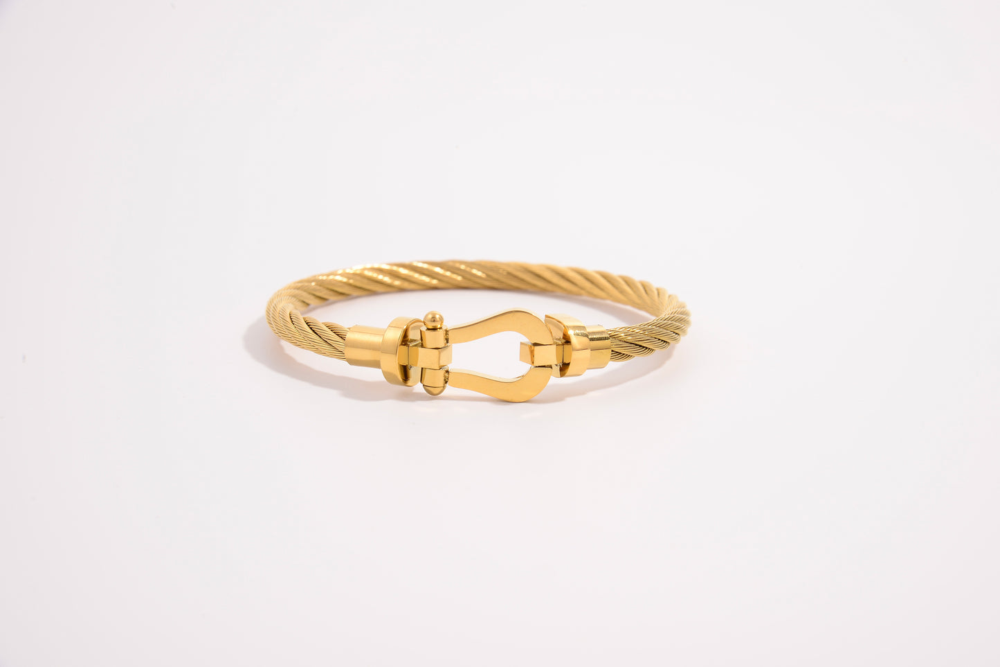 Gilded Twist Bangle