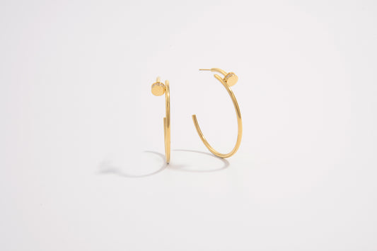 Golden Glam Hoop Earrings