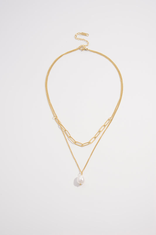 Pearl Symphony Dual-Chain Necklace